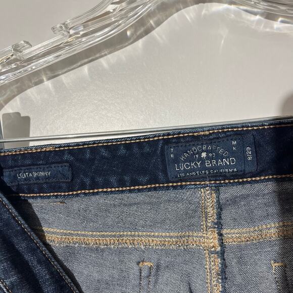 Lucky Brand‎ Lolita Skinny Slim Fit Stretch Denim Blue Jeans Women’s Size 8 - Picture 3 of 7